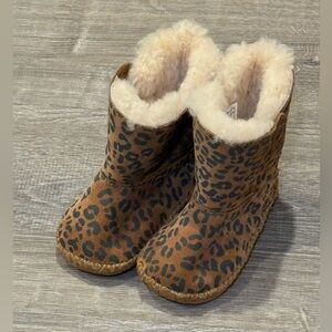 UGG Brown Leopard Print Kids Boots